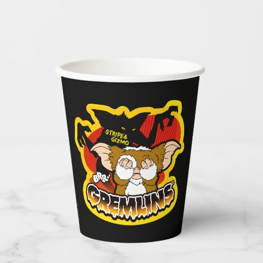 Gremlins | Stripe Scaring Gizmo Papieren Bekers (Voorkant)