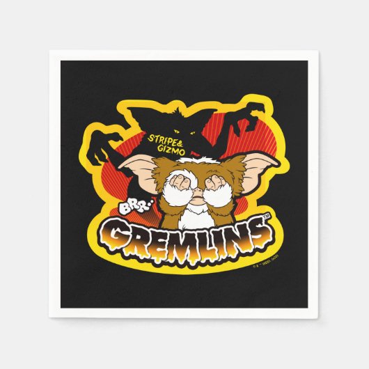 Gremlins | Stripe Scaring Gizmo Servet (Voorkant)
