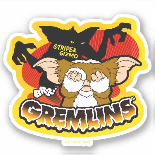 Gremlins | Stripe Scaring Gizmo Sticker (Voorkant)