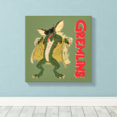 Gremlins | Stripe tapijtflits Canvas Afdruk (Insitu (Houten vloer))