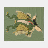 Gremlins | Stripe tapijtflits Fleece Deken (Voorkant (Horizontaal))