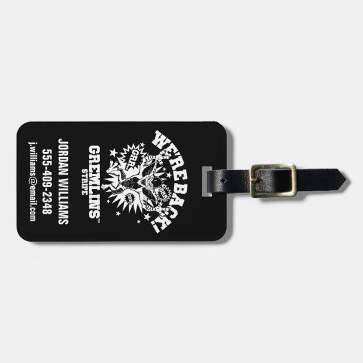 Gremlins | Stripe We zijn terug Bagagelabel (Voorkant horizontaal)