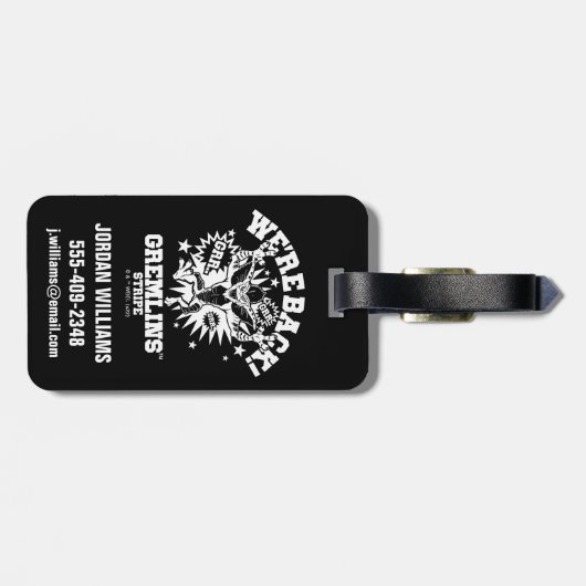 Gremlins | Stripe We zijn terug Bagagelabel (Achterkant horizontaal)