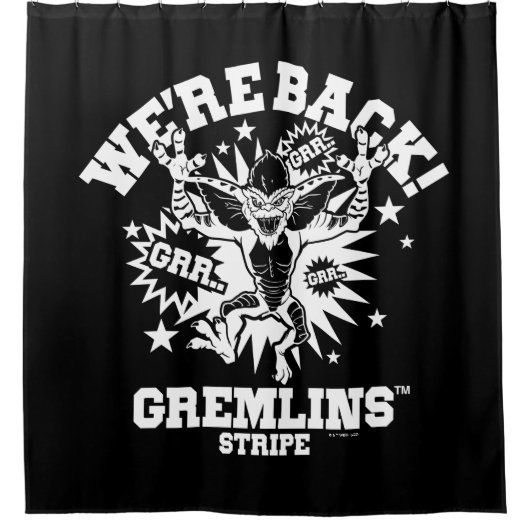 Gremlins | Stripe We zijn terug Douchegordijn (Voorkant)