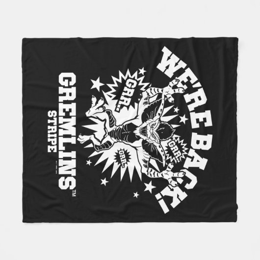 Gremlins | Stripe We zijn terug Fleece Deken (Voorkant (Horizontaal))