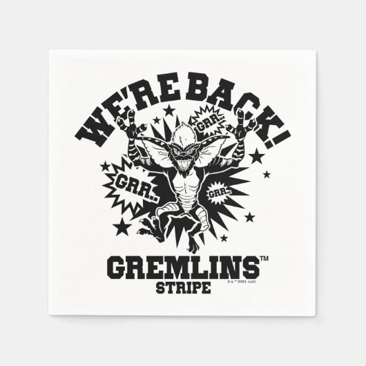 Gremlins | Stripe We zijn terug Servet (Voorkant)