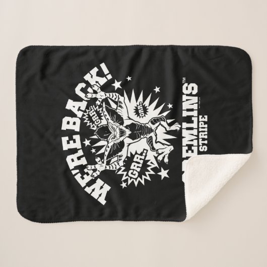 Gremlins | Stripe We zijn terug Sherpa Deken (Voorkant (horizontaal))