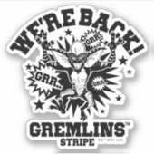 Gremlins | Stripe We zijn terug Sticker (Voorkant)