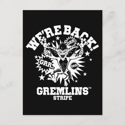 Gremlins | Stripe We're Back Briefkaart (Voorkant)