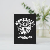Gremlins | Stripe We're Back Briefkaart (Staand voorkant)