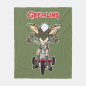 Gremlins | Tricycle voor het strepen Fleece Deken (Voorkant)