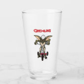 Gremlins | Tricycle voor het strepen Glas (Voorkant)