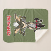 Gremlins | Tricycle voor het strepen Sherpa Deken (Voorkant (horizontaal))