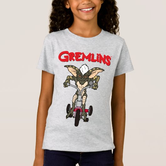 Gremlins | Tricycle voor het strepen T-shirt (Voorkant)
