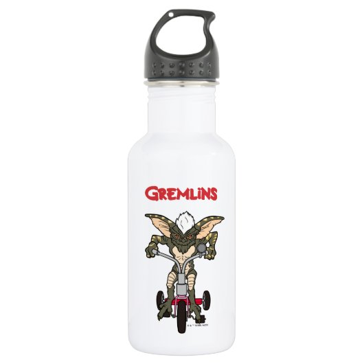 Gremlins | Tricycle voor het strepen Waterfles (Voorkant)