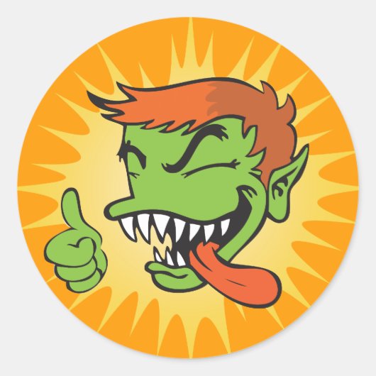 Gremmie Logo Sticker - Sinaasappel (Voorkant)