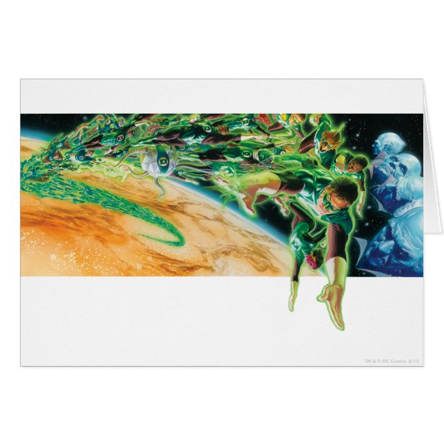 Gren Lantaarns vliegen in de ruimte (Voorkant Horizontaal)