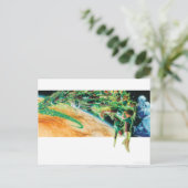 Gren Lantaarns vliegen in de ruimte Briefkaart (Staand voorkant)