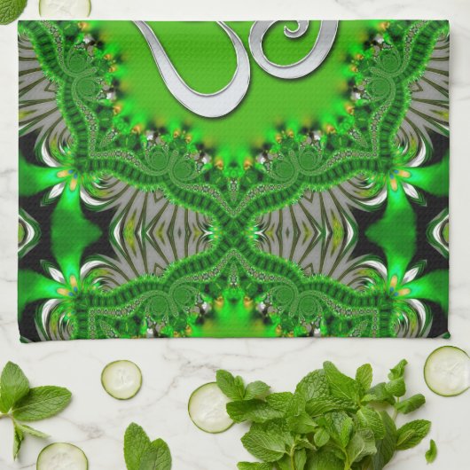 Gren +Silver OM Keuken Tea Cloth Theedoek (Gevouwen)