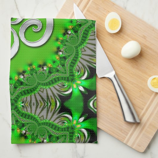 Gren +Silver OM Keuken Tea Cloth Theedoek (Quarter Fold)