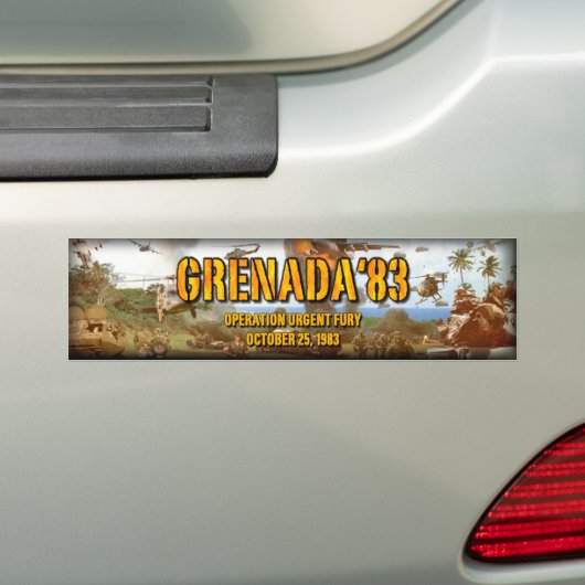 Grenada'83 OUF bumpersticker (Op auto)