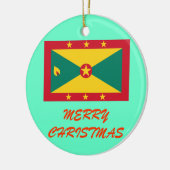 GRENADA* Aangepaste kerstversiering Keramisch Ornament (Links)
