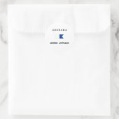Grenada Alpha duik vlag Ronde Sticker (Tas)