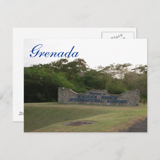 Grenada Briefkaart-Maurice Bishop International Ai Briefkaart (Voorkant / Achterkant)