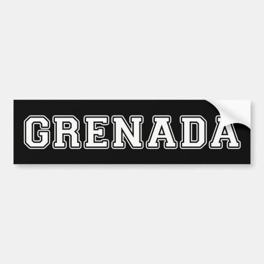 Grenada Bumpersticker (Voorkant)