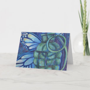 Grenada & Butterfly Greeting Cards Kaart