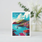 Grenada Caribbean vintage reisillustratie Briefkaart (Staand voorkant)