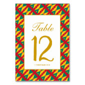 GRENADA CARRIACOU Celebration Wedding Banquet Kaart (Achterkant)