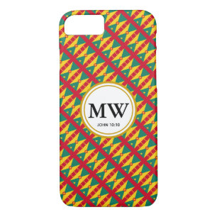 GRENADA CARRIACOU Overvloedig levensmonogram Chris iPhone 8/7 Hoesje