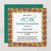 GRENADA CARRIACOU VLAG Aangepaste Verjaardag Vieri Kaart (Voorkant / Achterkant)