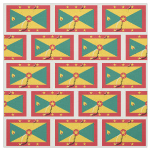 GRENADA CARRIACOU VLAG Kaart Overzicht Stof