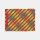 GRENADA CARRIACOU VLAG met Schrift Fleece Deken (Voorkant (Horizontaal))