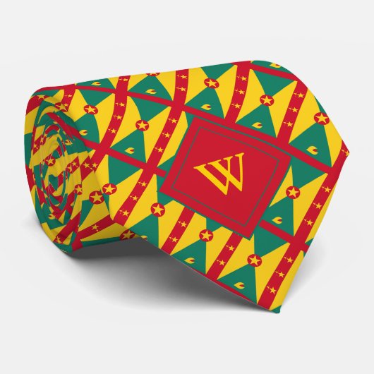 GRENADA Christelijke Schrift J3:16 Monogram Stropdas (Opgerold)