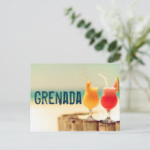 Grenada cocktails briefkaart (Staand voorkant)