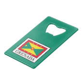 Grenada Creditkaart Flessenopener (Voorkant Gekanteld)