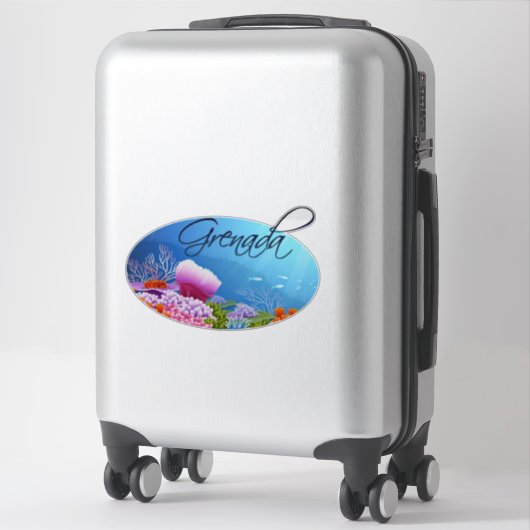 Grenada-decal Sticker (Koffer)
