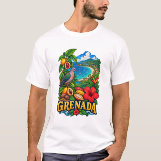 Grenada Erfgoed Caribisch T-Shirt