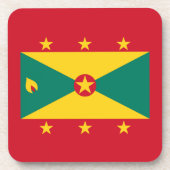 Grenada Flag Bier Onderzetter (Voorkant)