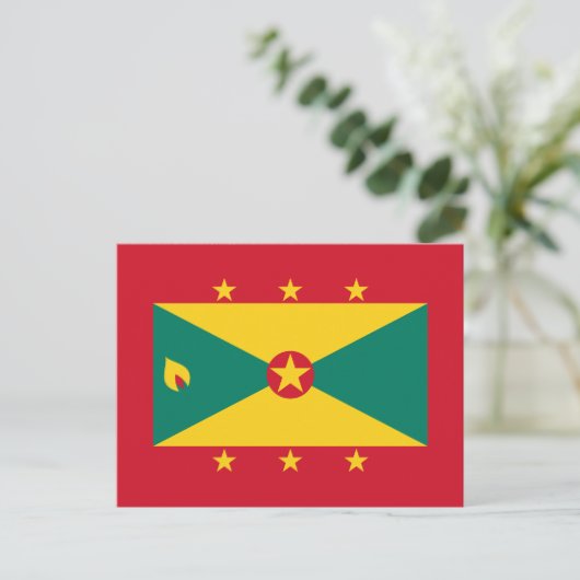 Grenada Flag Briefkaart (Staand voorkant)
