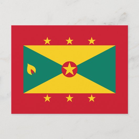 Grenada Flag Briefkaart (Voorkant)