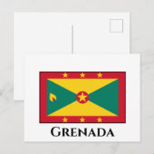 Grenada Flag Briefkaart (Voorkant / Achterkant)