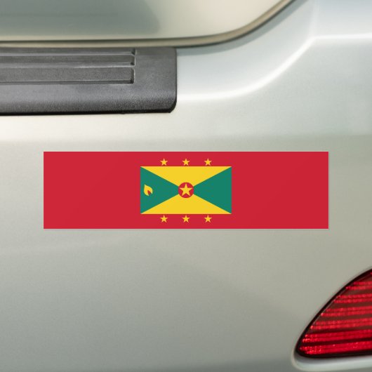 Grenada Flag Bumpersticker (Op auto)