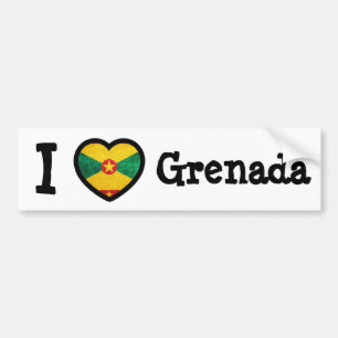 Grenada Flag Bumpersticker