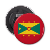 Grenada Flag Button Flesopener (Voorkant)