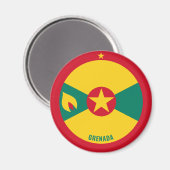 Grenada Flag Charming Patriotic Magnet (Voorkant / Achterkant)