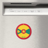 Grenada Flag Charming Patriotic Magnet (Insitu (Vaatwasser))